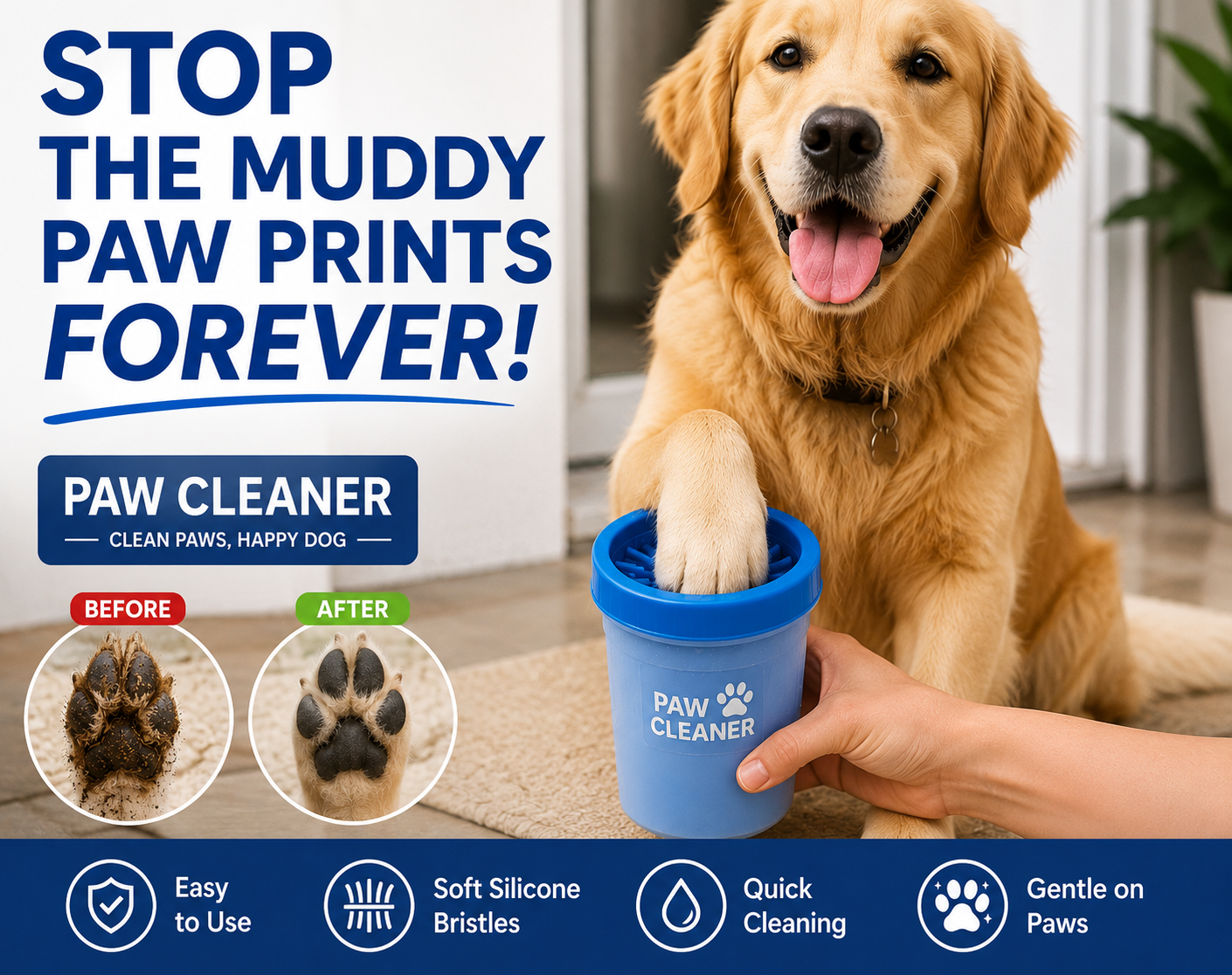 DOG PawClean Pro™ + FREE Dog Care Ebook  |USA Stock 3-7 Day Delivery
